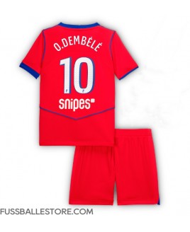 Günstige Paris Saint-Germain Ousmane Dembele #10 3rd trikot Kinder 2025-26 Kurzarm (+ Kurze Hosen)